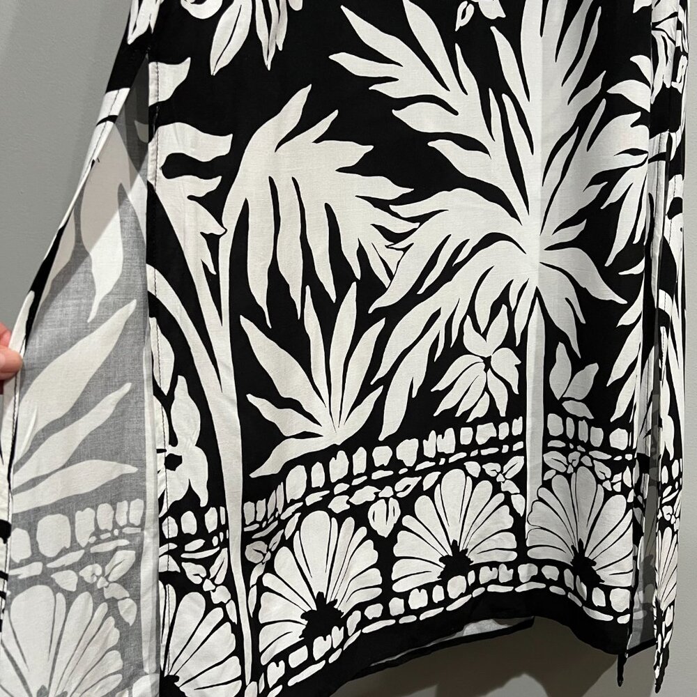 Vince Camuto Women's Tropical Print Halter-Neck Maxi Dress Size M - Picture 7 of 9